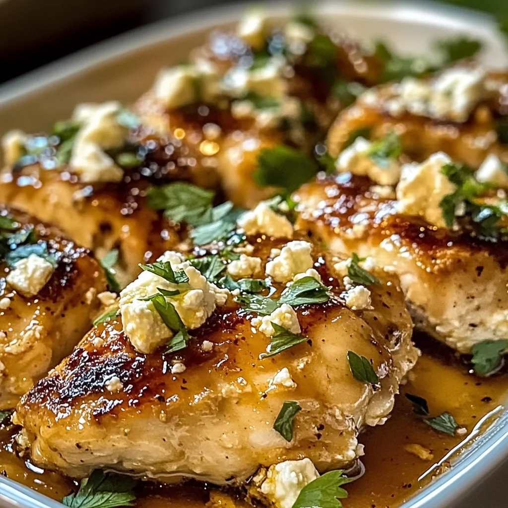 Hot Honey Feta Chicken Dish: A Deliciously Spicy and Savory Recipe