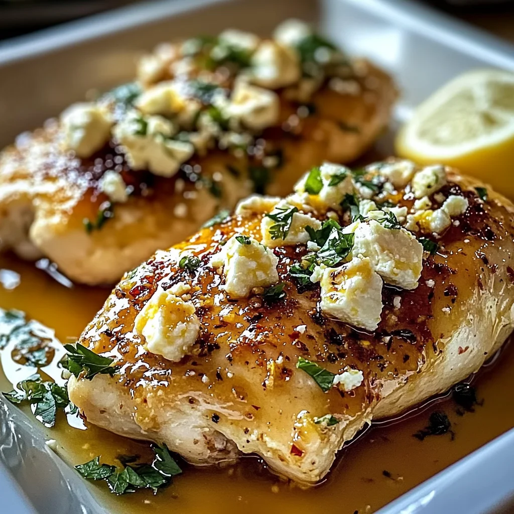 Hot Honey Feta Chicken Dish: A Deliciously Spicy and Savory Recipe