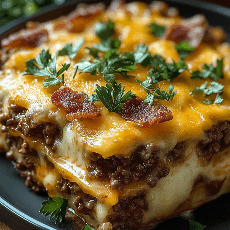 Low-Carb Turkey Bacon Cheeseburger Casserole: A Delicious and Easy Recipe for Keto Lovers