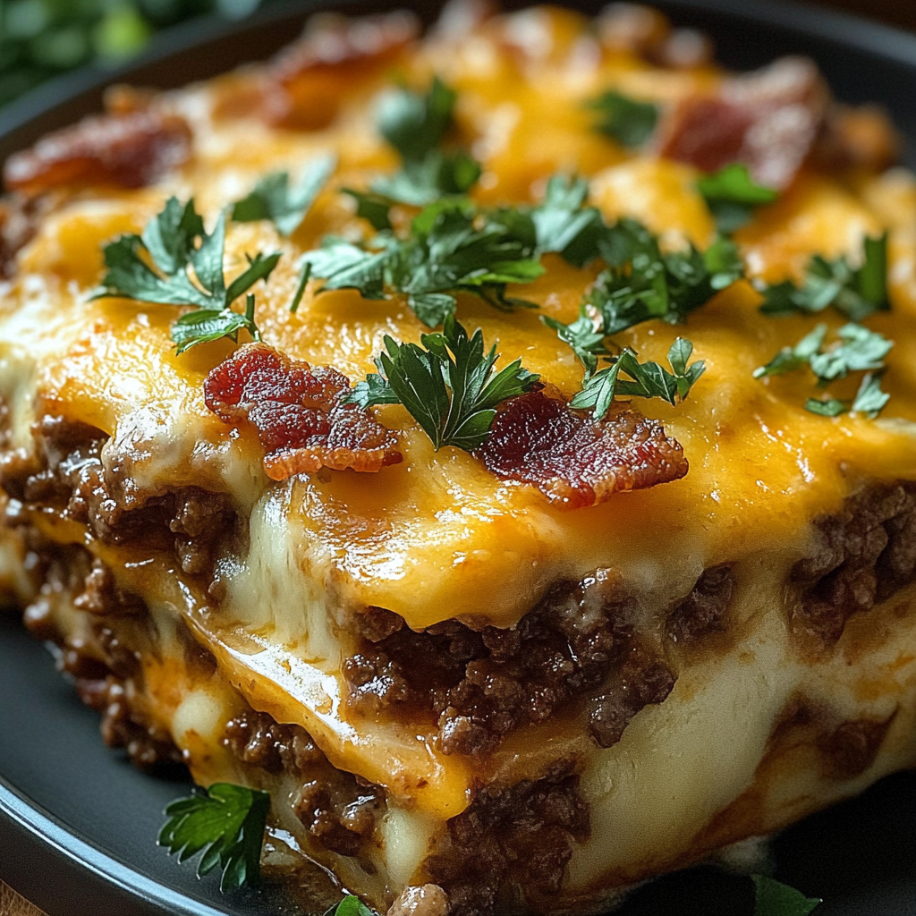 Low-Carb Turkey Bacon Cheeseburger Casserole: A Delicious and Easy Recipe for Keto Lovers