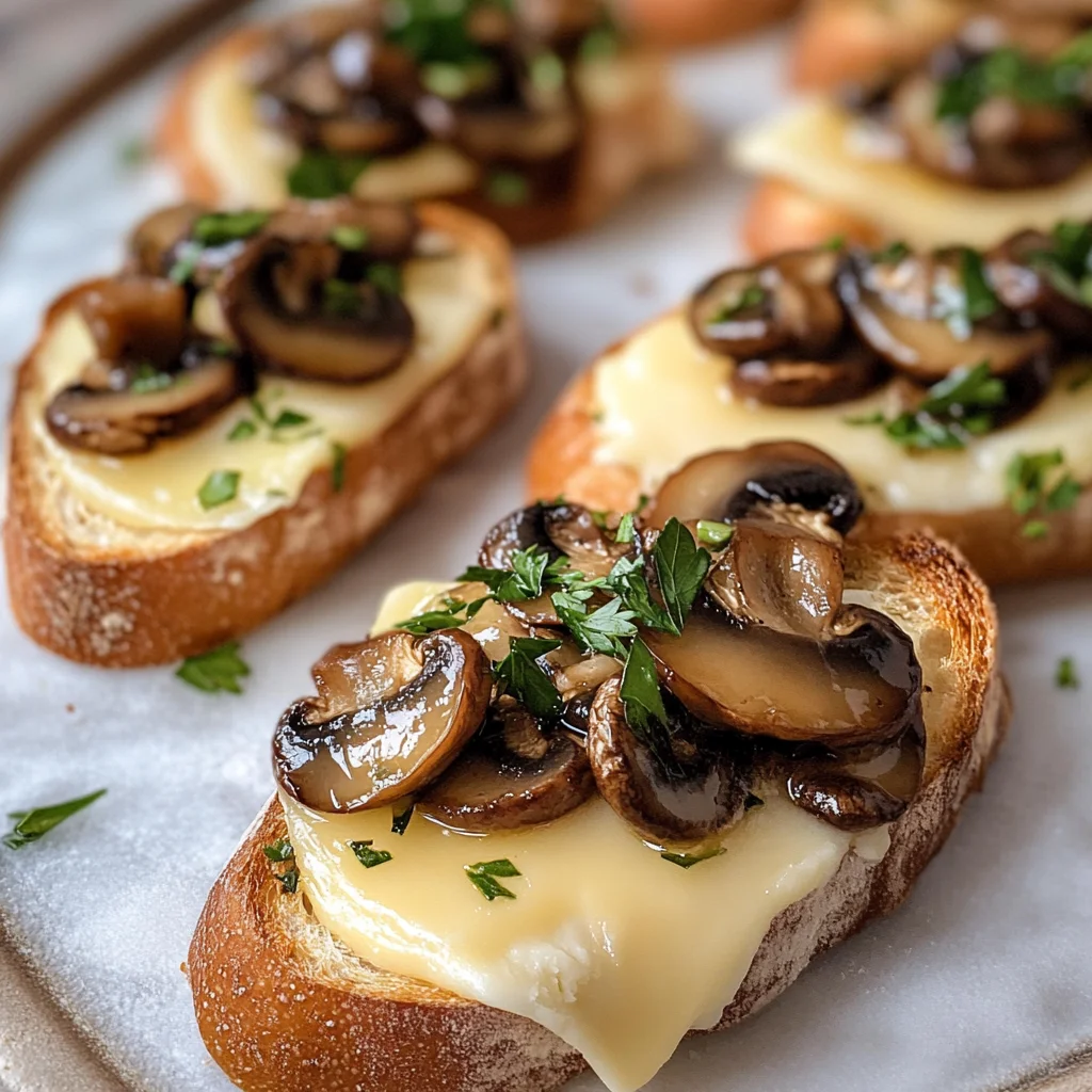Mushroom & Brie Crostini