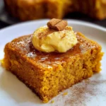 Pumpkin Cornbread with Cinnamon Honey Butter