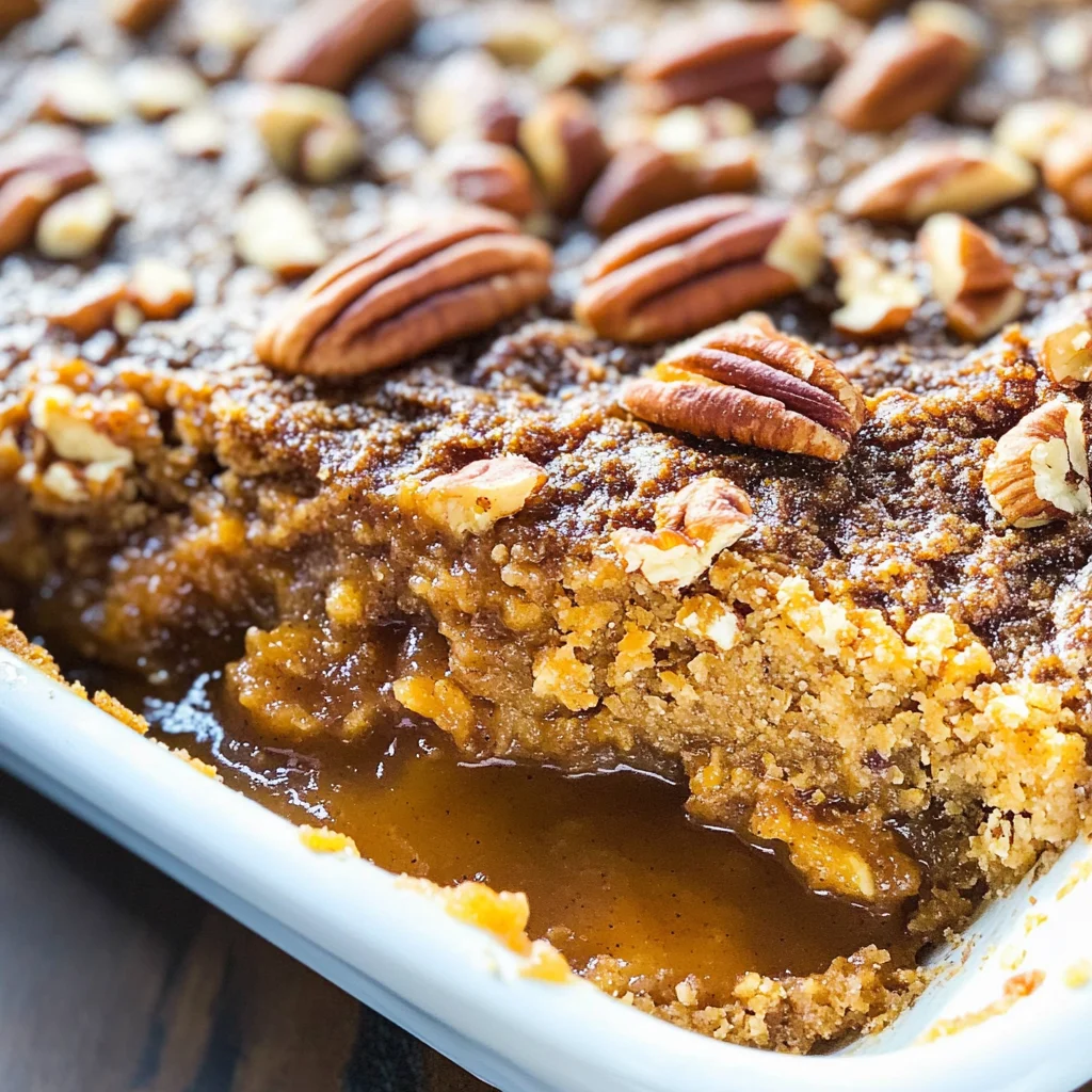 Pumpkin Pecan Cobbler
