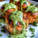 Salmon Balls with Creamy Avocado Sauce: Healthy Dinner Ideas