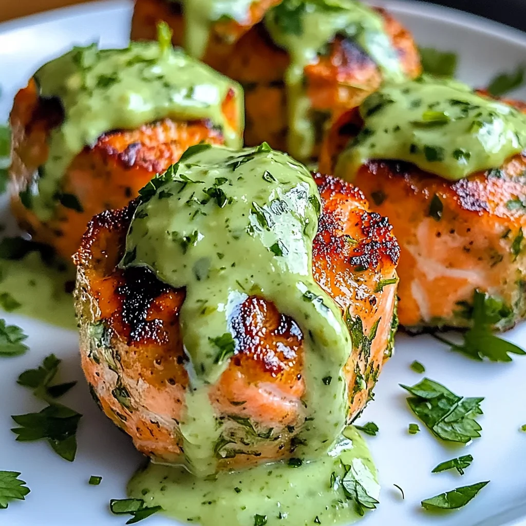 Salmon Balls with Creamy Avocado Sauce: Healthy Dinner Ideas