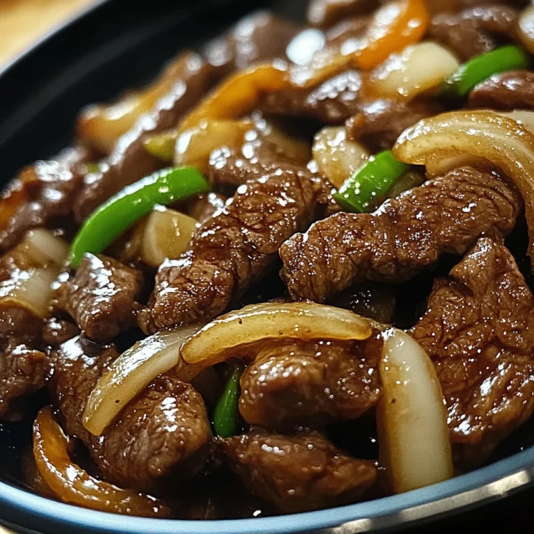 Sizzling Chinese Pepper Steak with Onions