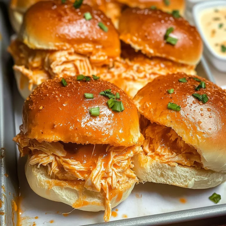 Spicy Buffalo Chicken Sliders