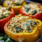 Spinach Ricotta Stuffed Peppers