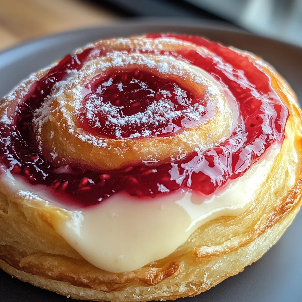 Sugar Raspberry Danish Bun
