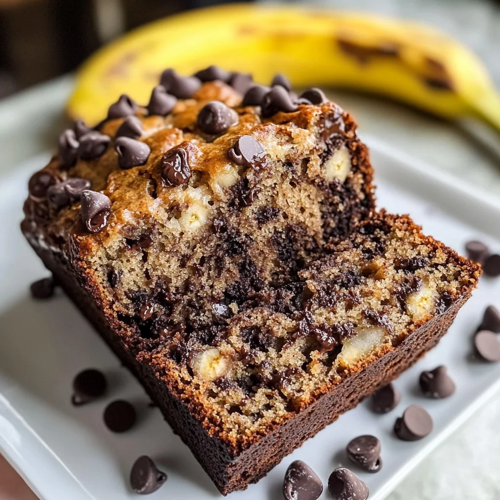 Super Moist Chocolate Chip Banana Bread Recipe
