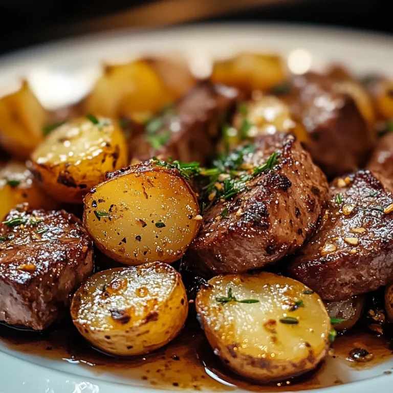 Sweet & Savory Honey Beef with Roasted Potatoes