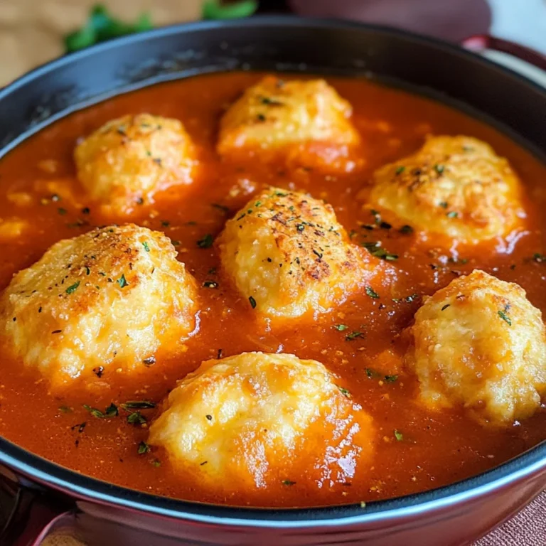Tomato Dumpling Soup