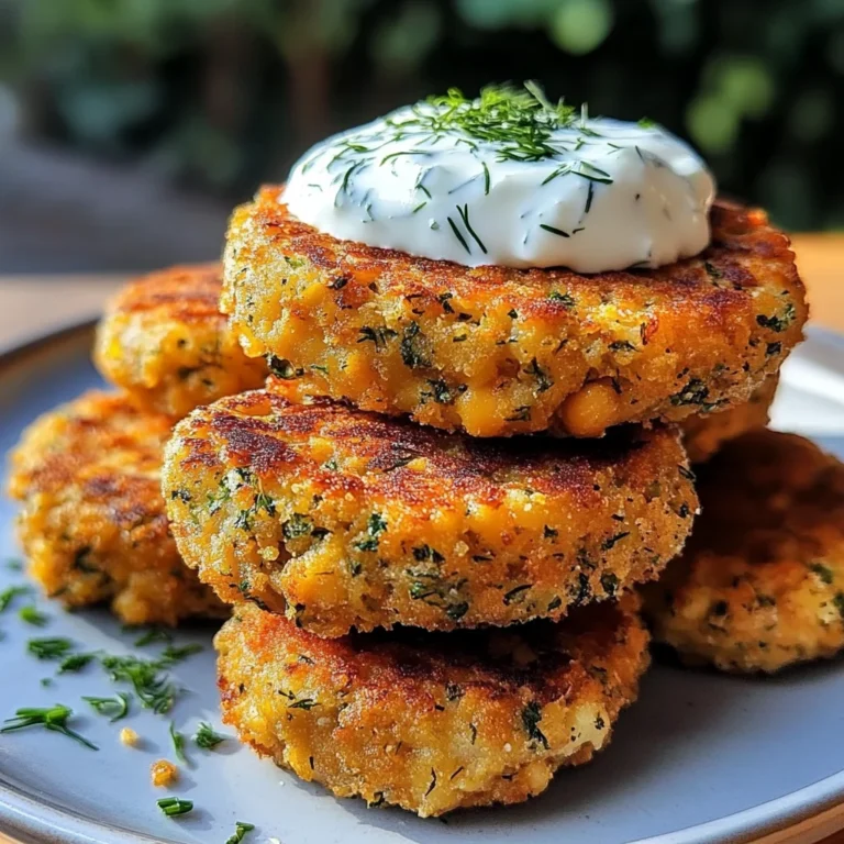 Ultimate Mediterranean Lemon Chickpea Patties with Yogurt Sauce