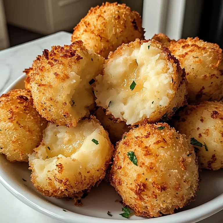 Air Fryer Cheesy Mashed Potato Balls