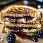 Balsamic Blackberry Brie Grilled Cheese
