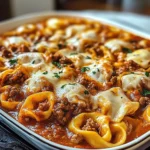 Beefy Tortellini Bake