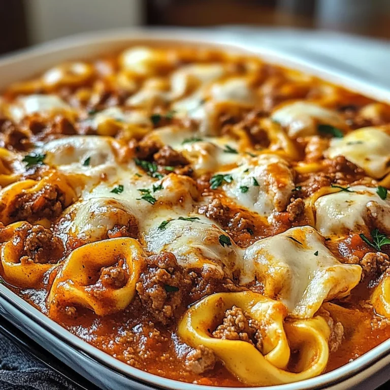 Beefy Tortellini Bake