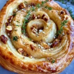 Blue Cheese Walnut Thyme Puff Pastry Twirl Recipe