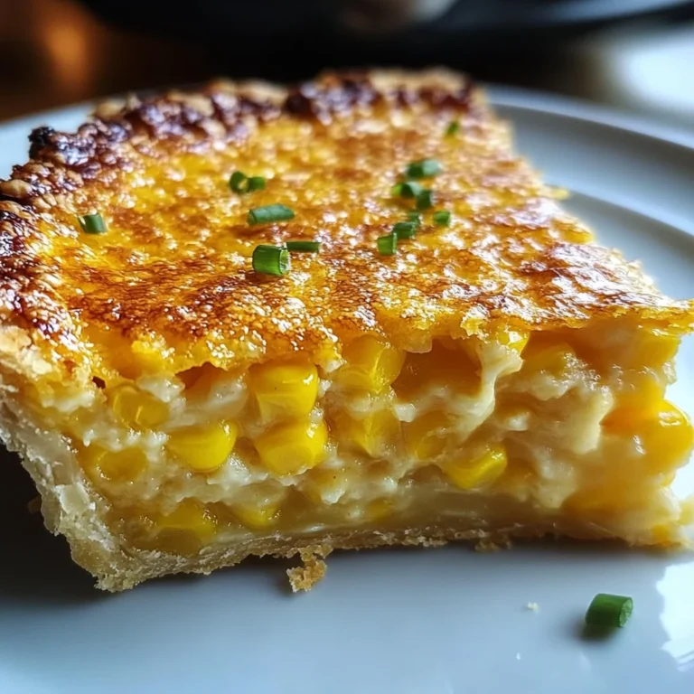 Cheddar Sweet Corn Pie