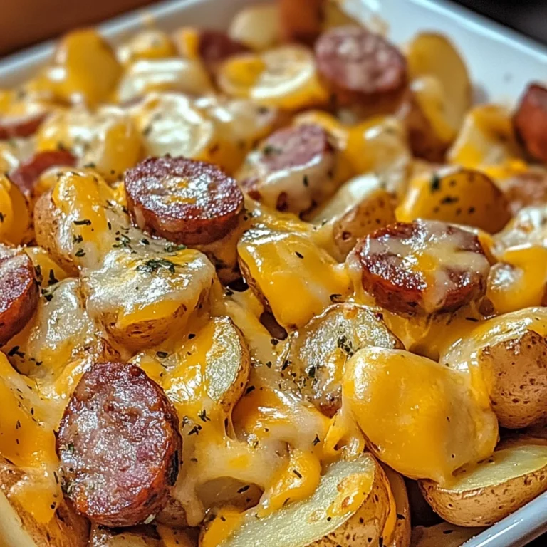 Cheesy Ranch Potatoes and Smoked Sausage