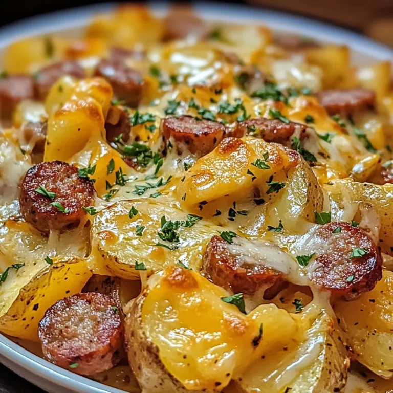 Cheesy Ranch Potatoes and Smoked Sausage