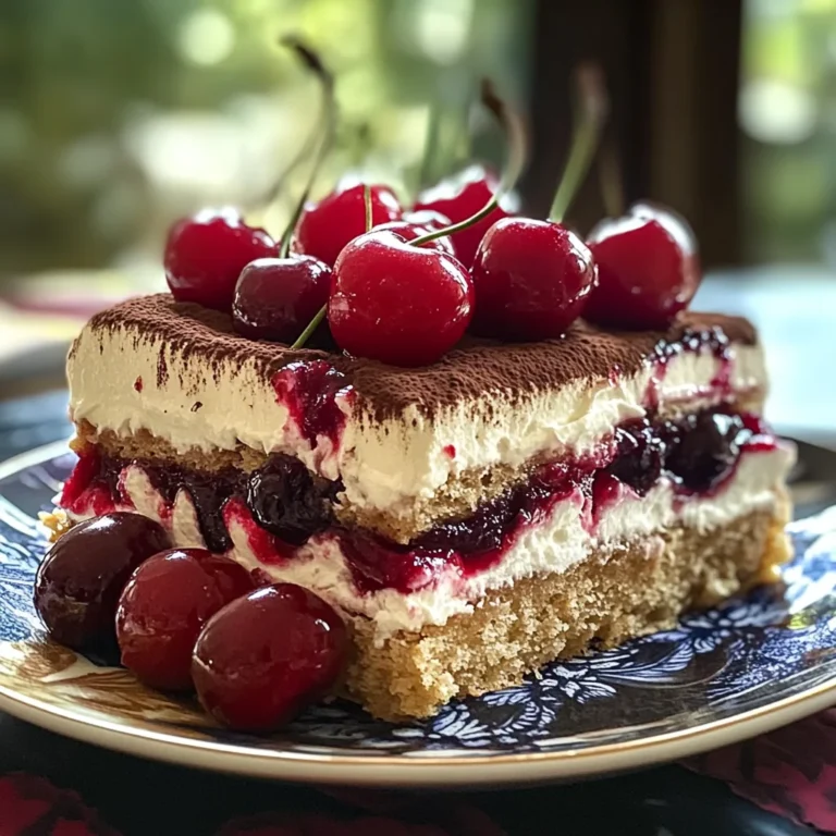 Cherry Amaretto Tiramisu Dessert: A Decadent Twist on a Classic Italian Treat