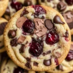 Cherry Chocolate Chip Cookies with Mocha Chips