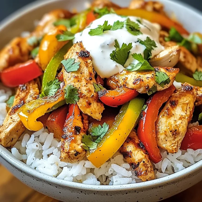 Chicken Fajita Rice Bowls