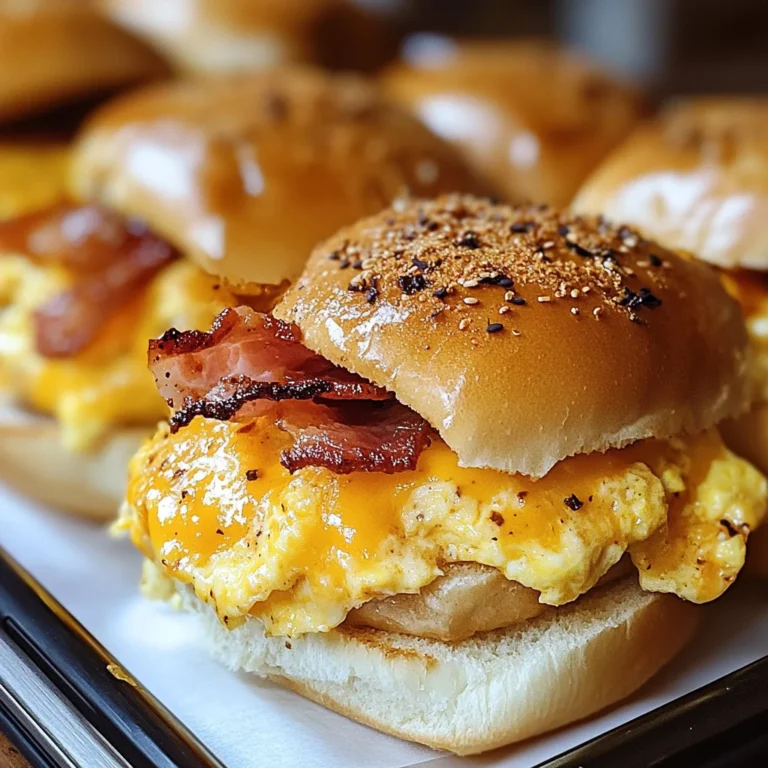 Crack Breakfast Sliders (Turkey Bacon Egg & Cheese)