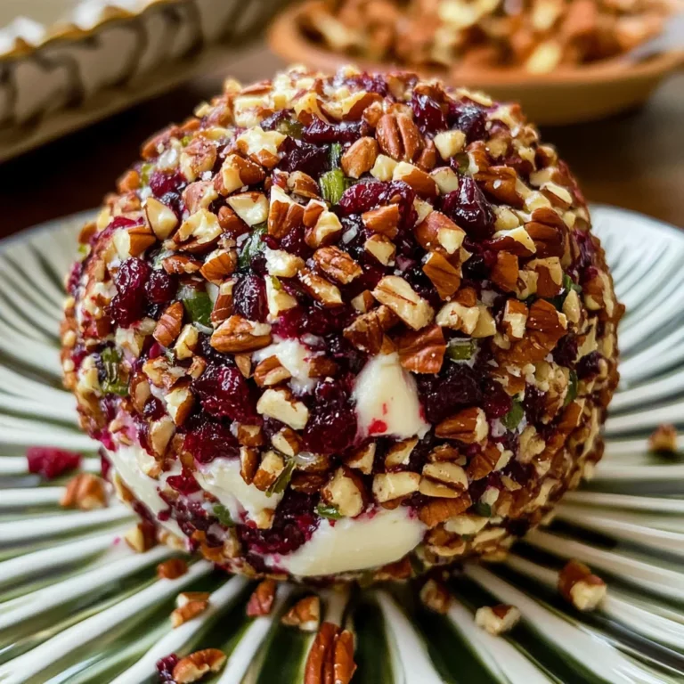 Cranberry Pecan Goat Cheese Ball