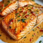 Creamy Roasted Red Pepper Salmon Recipe - Delicious & Easy