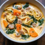 Creamy Sausage Tortellini Soup