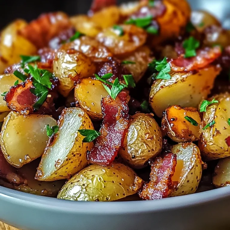 Crispy Bacon Honey Roasted Potatoes