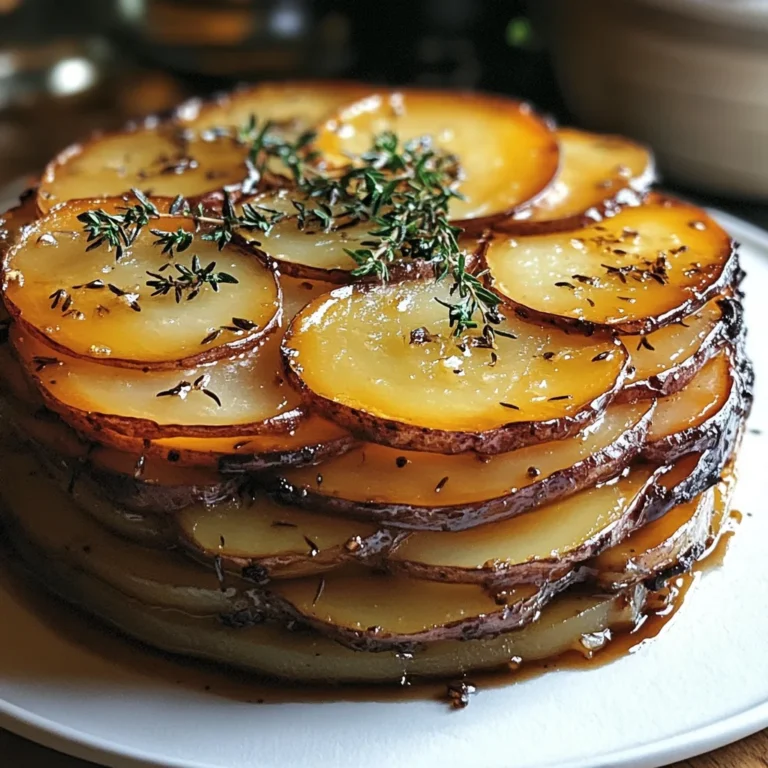 Crispy Balsamic-Thyme Potato Torte