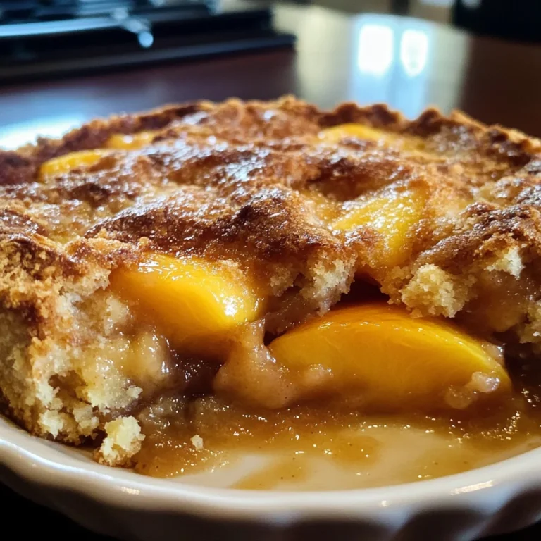 Divine Brown Butter Peach Cobbler: 5-Ingredient Magic