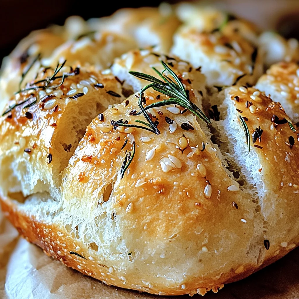 Easy Roasted Garlic Rosemary Artisan Bread – The Best Homemade Loaf