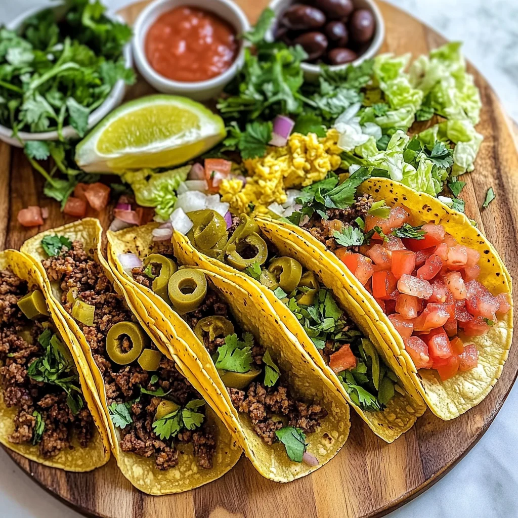 Easy Taco Recipe Dinner Board