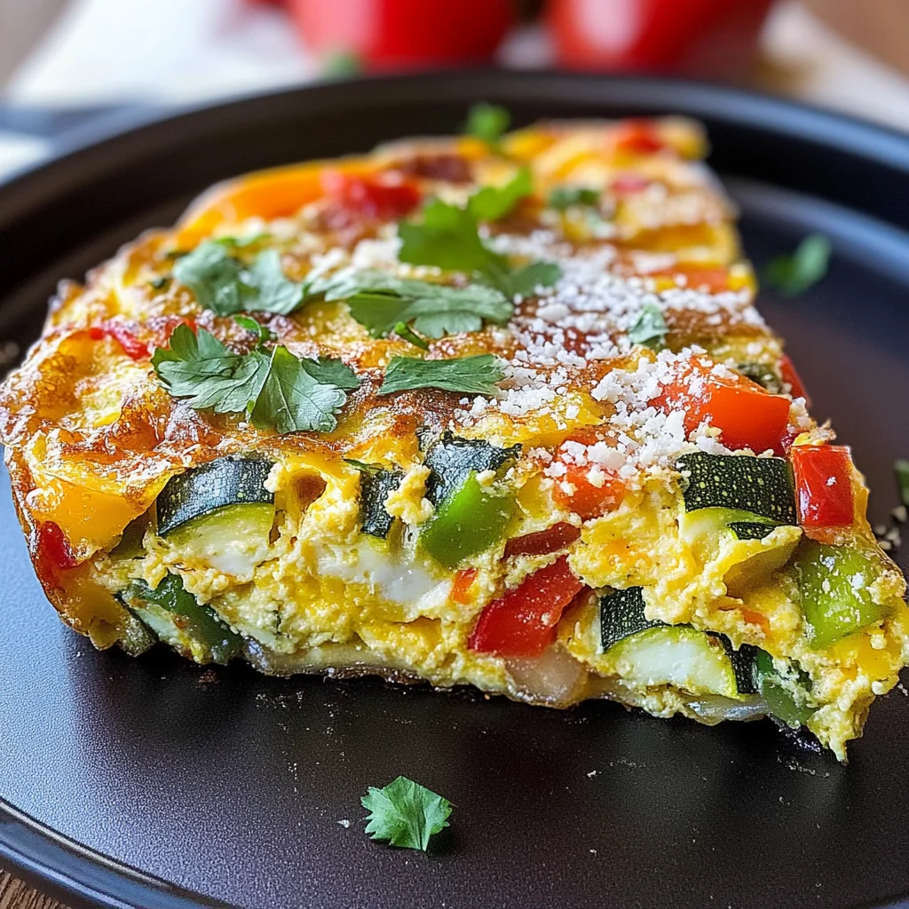 Garden Veggie Frittata: A 150-Calorie Delight