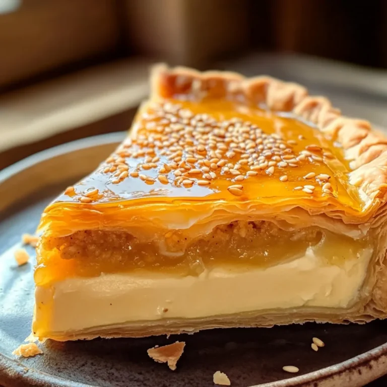 Golden Greek Honey Pie (Melopita)