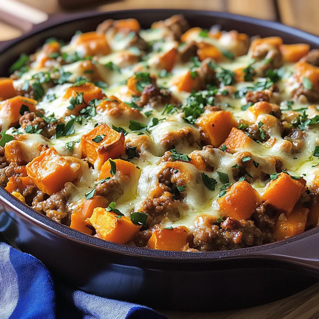Ground Turkey Sweet Potato Bake Recipe