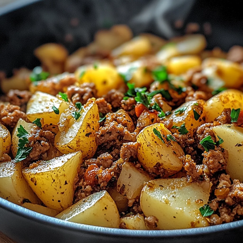 Ground turkey with potatoes