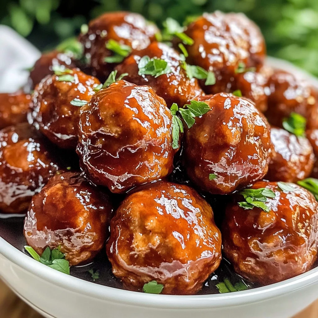 Honey BBQ Crockpot Meatballs