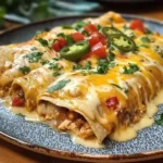 Jalapeño Popper Cheesy Chicken Enchiladas : Creamy, Spicy, and Irresistibly Flavorful!