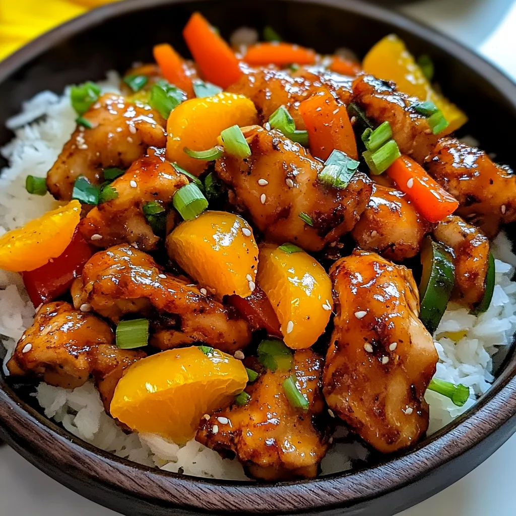 Juicy Blackstone Orange Chicken