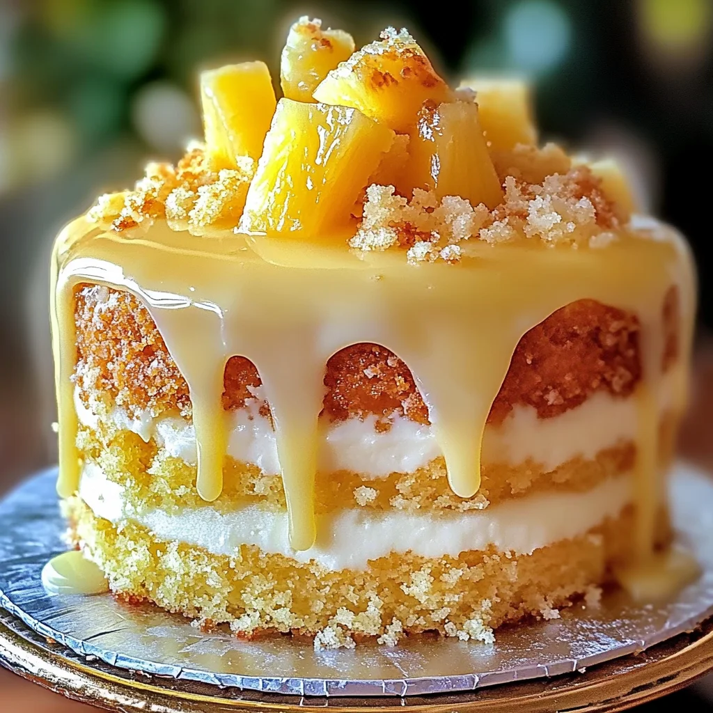 Juicy Pineapple Heaven Cake