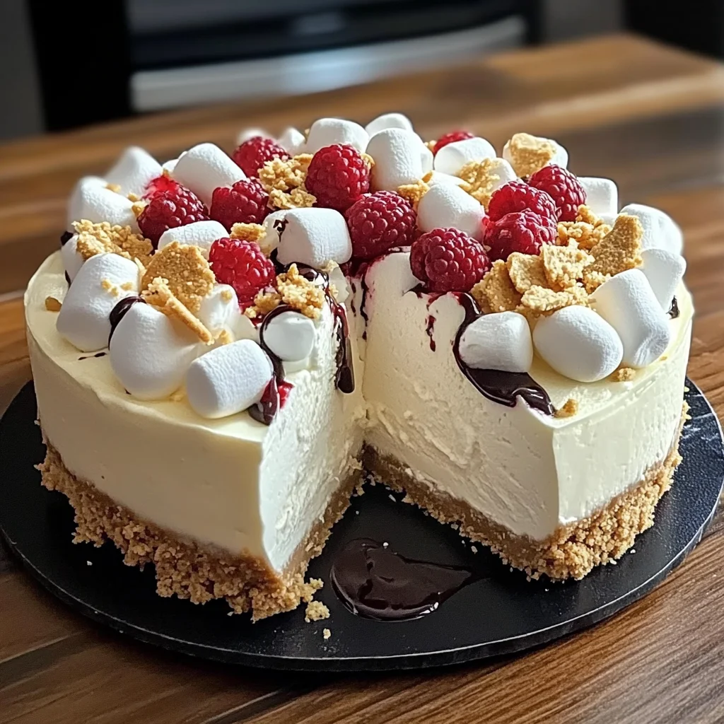 Marshmallow Whip Cheesecake : No-Bake Dream Dessert
