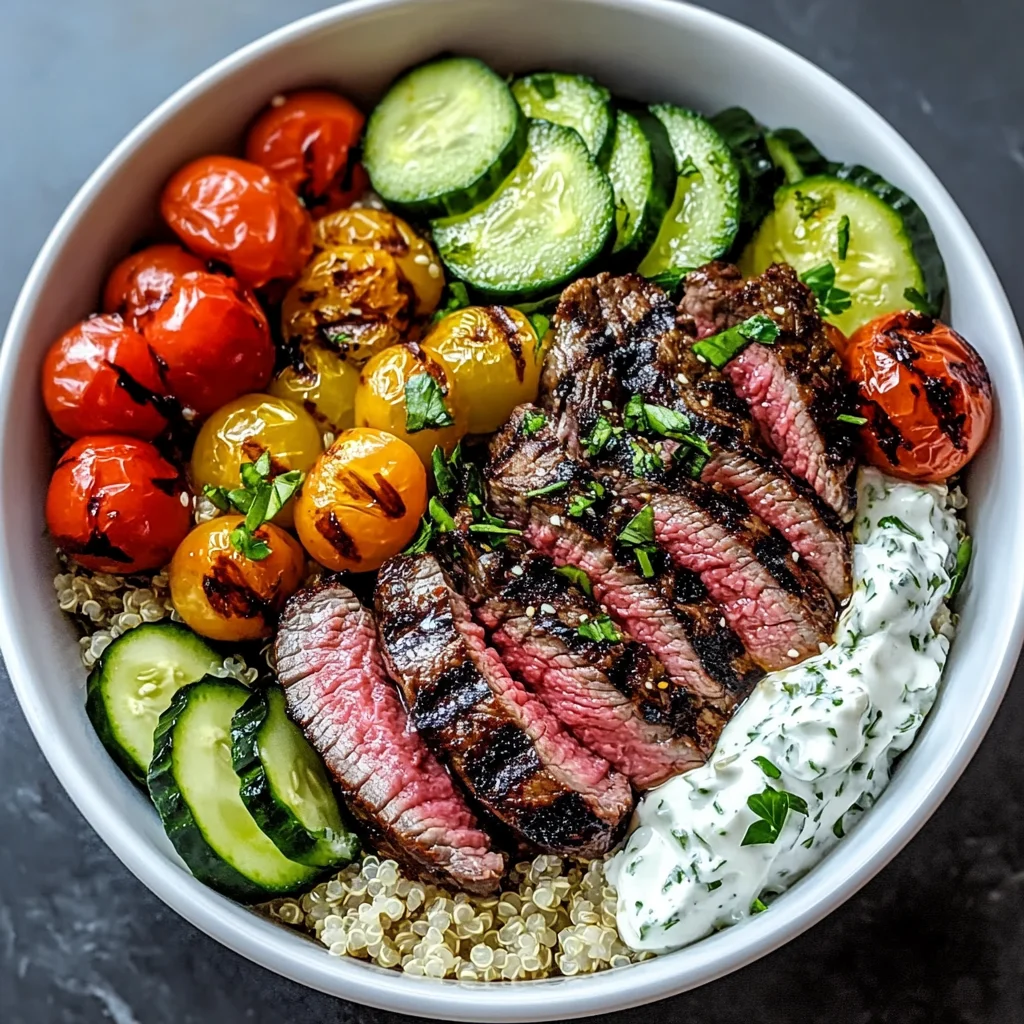 Mediterranean Steak Bowl Recipe