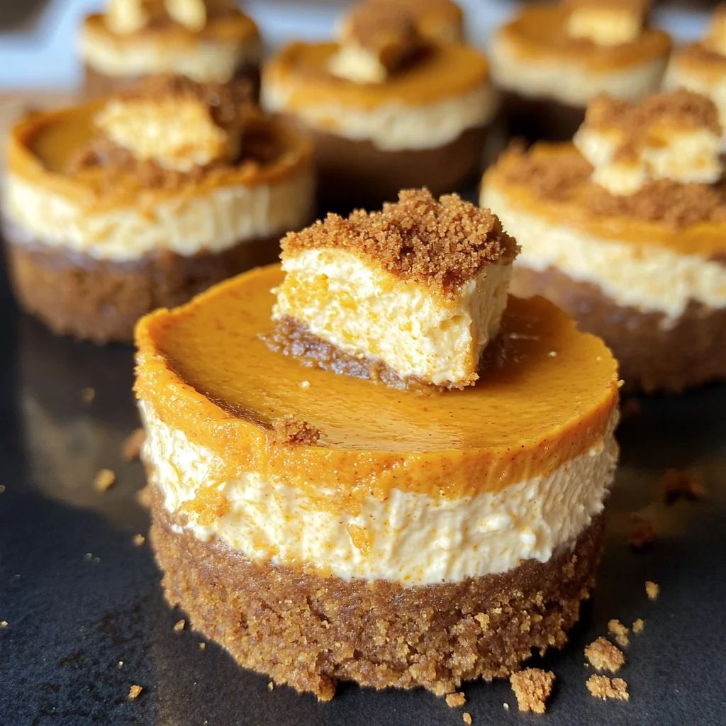Mini Pumpkin Cheesecakes