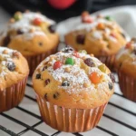 Moist Christmas Stollen Muffins