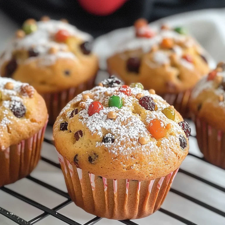 Moist Christmas Stollen Muffins